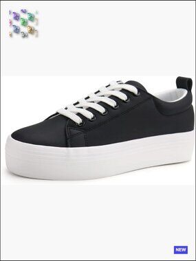 Lace Up Platform Sneakers Fashion Retro Y2K Walking Shoes Comfortable Casual